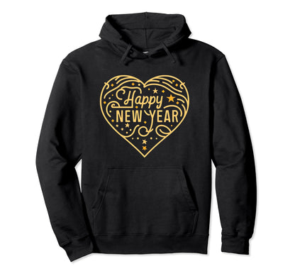 Happy New Year 2024 Love Peace Family Hoodie - Streetwear Style Men Women - T-Shirt, Sweatshirt, Hoodie