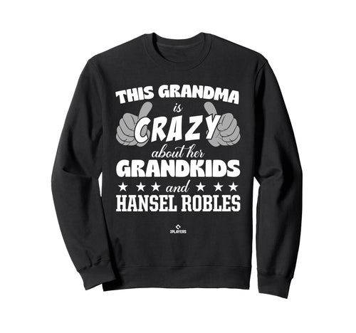 Grandma Crazy Hansel Robles Sweatshirt - Minimalist Print for Adults - T-Shirt, Sweatshirt, Hoodie