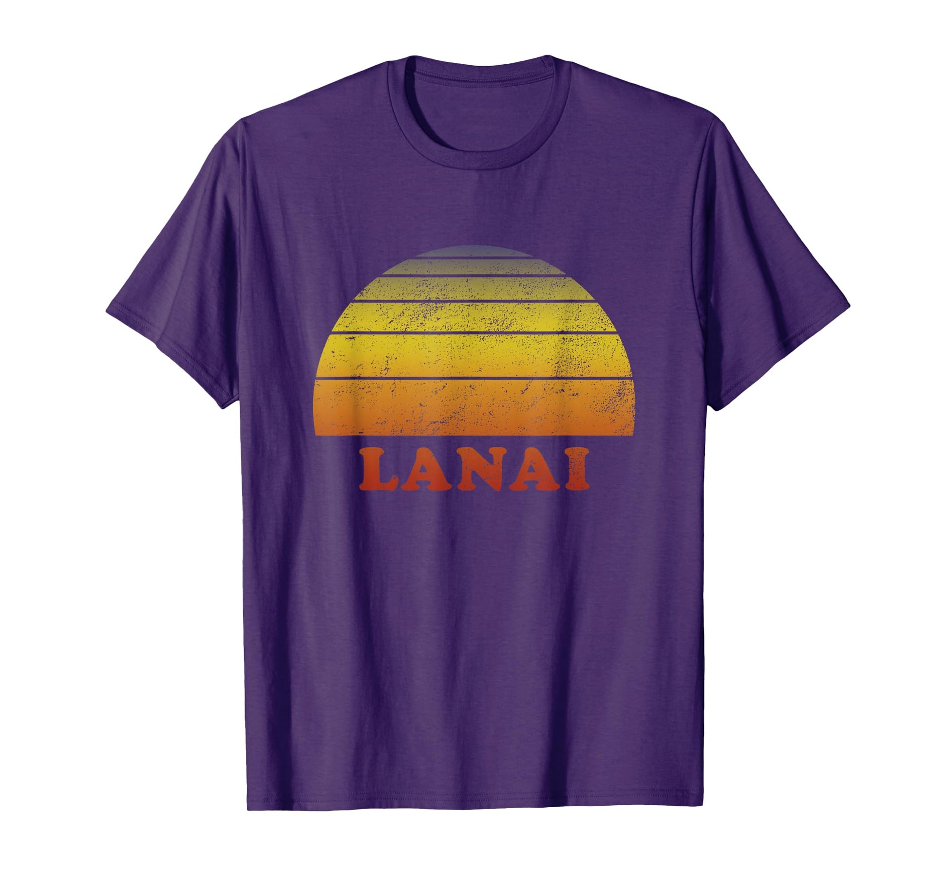 Lanai Hawaii 70S Throwback Surf T-Shirt - Minimalist Print for Adults - T-Shirt, Sweatshirt, Hoodie
