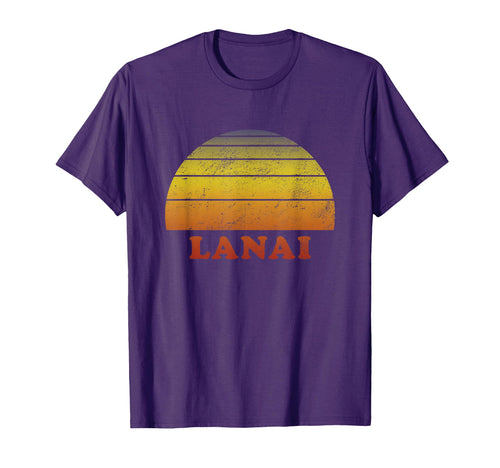 Lanai Hawaii 70S Throwback Surf T-Shirt - Minimalist Print for Adults - T-Shirt, Sweatshirt, Hoodie