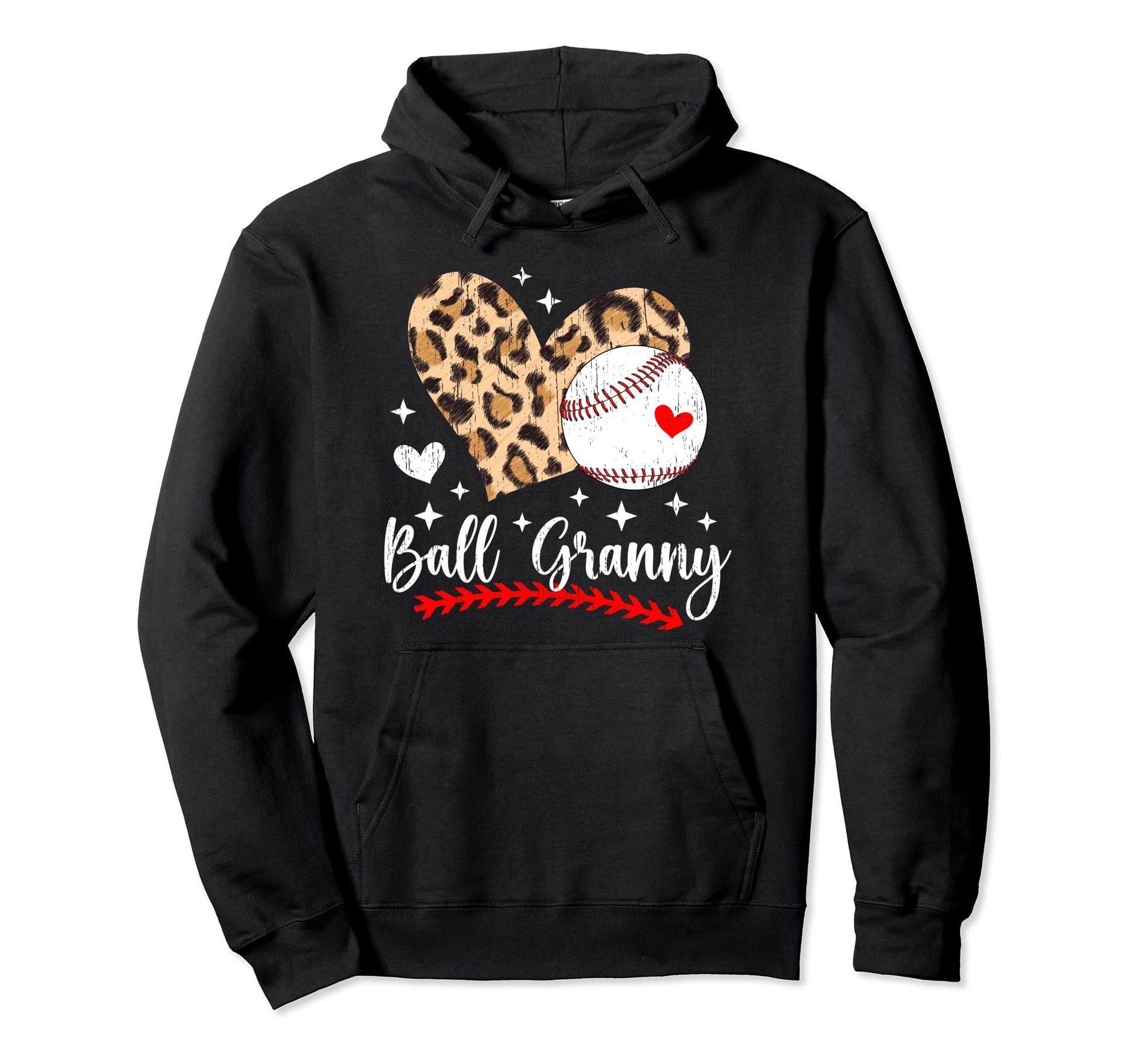 Ball Granny Heart Baseball Granny Hoodie - Aesthetic Graphic for Adults - T-Shirt, Sweatshirt, Hoodie