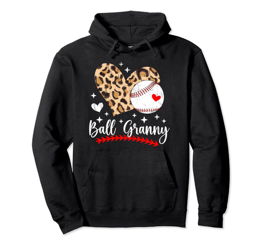 Ball Granny Heart Baseball Granny Hoodie - Aesthetic Graphic for Adults - T-Shirt, Sweatshirt, Hoodie