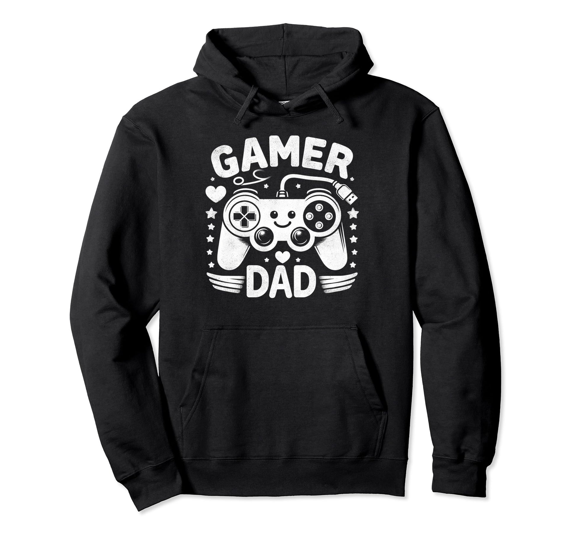 Gamer Dad Game Controller Gaming Video Hoodie - Trendy Graphic Men Women - T-Shirt, Sweatshirt, Hoodie