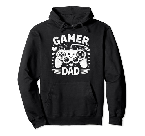 Gamer Dad Game Controller Gaming Video Hoodie - Trendy Graphic Men Women - T-Shirt, Sweatshirt, Hoodie