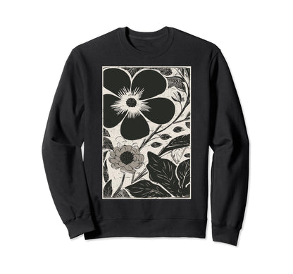 Bohobloom Vibe Boho Art Floral T-Shirt - Minimalist Print Unisex - T-Shirt, Sweatshirt, Hoodie