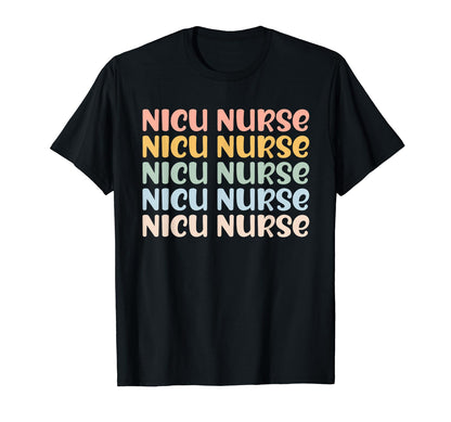 Nicu Nurse Icu Neonatal Rainbow Boho T-Shirt - Streetwear Style Unisex - T-Shirt, Sweatshirt, Hoodie