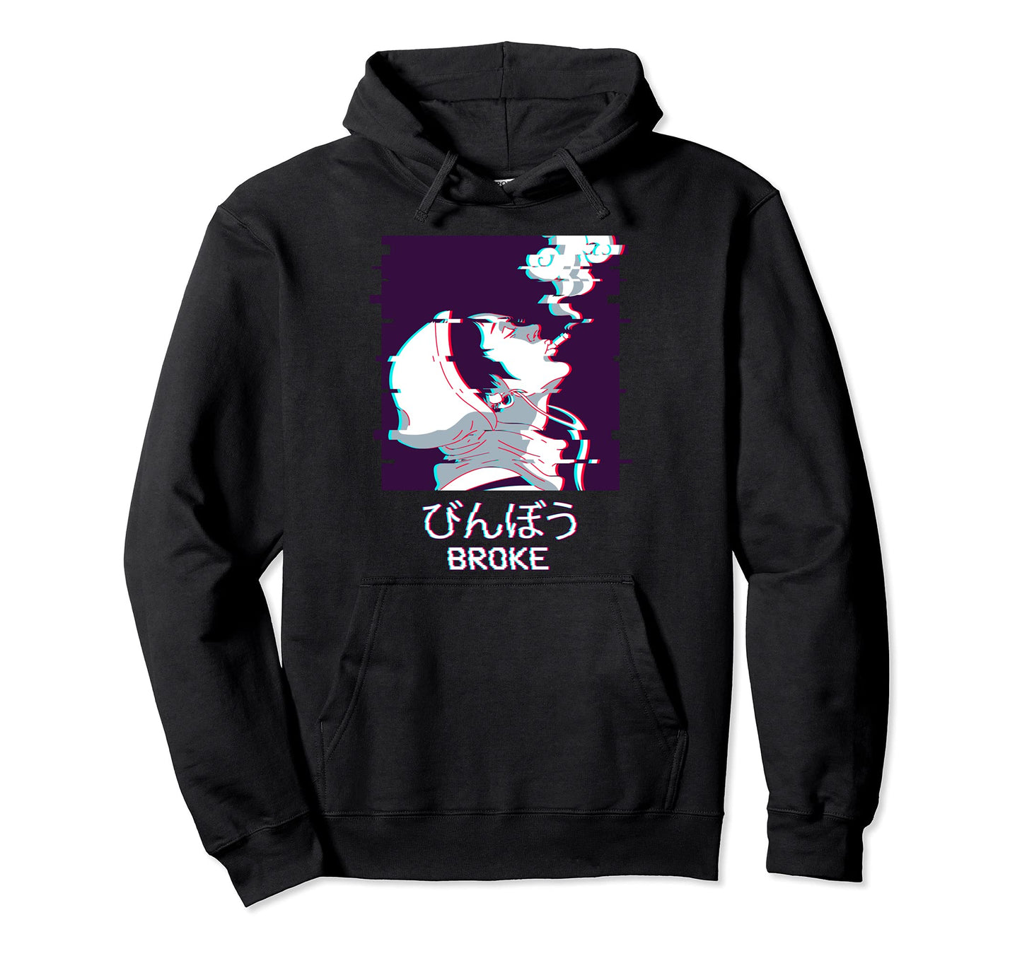 Edgy Sad Anime Vaporwave Aesthetic Hoodie - Aesthetic Graphic for Adults - T-Shirt, Sweatshirt, Hoodie