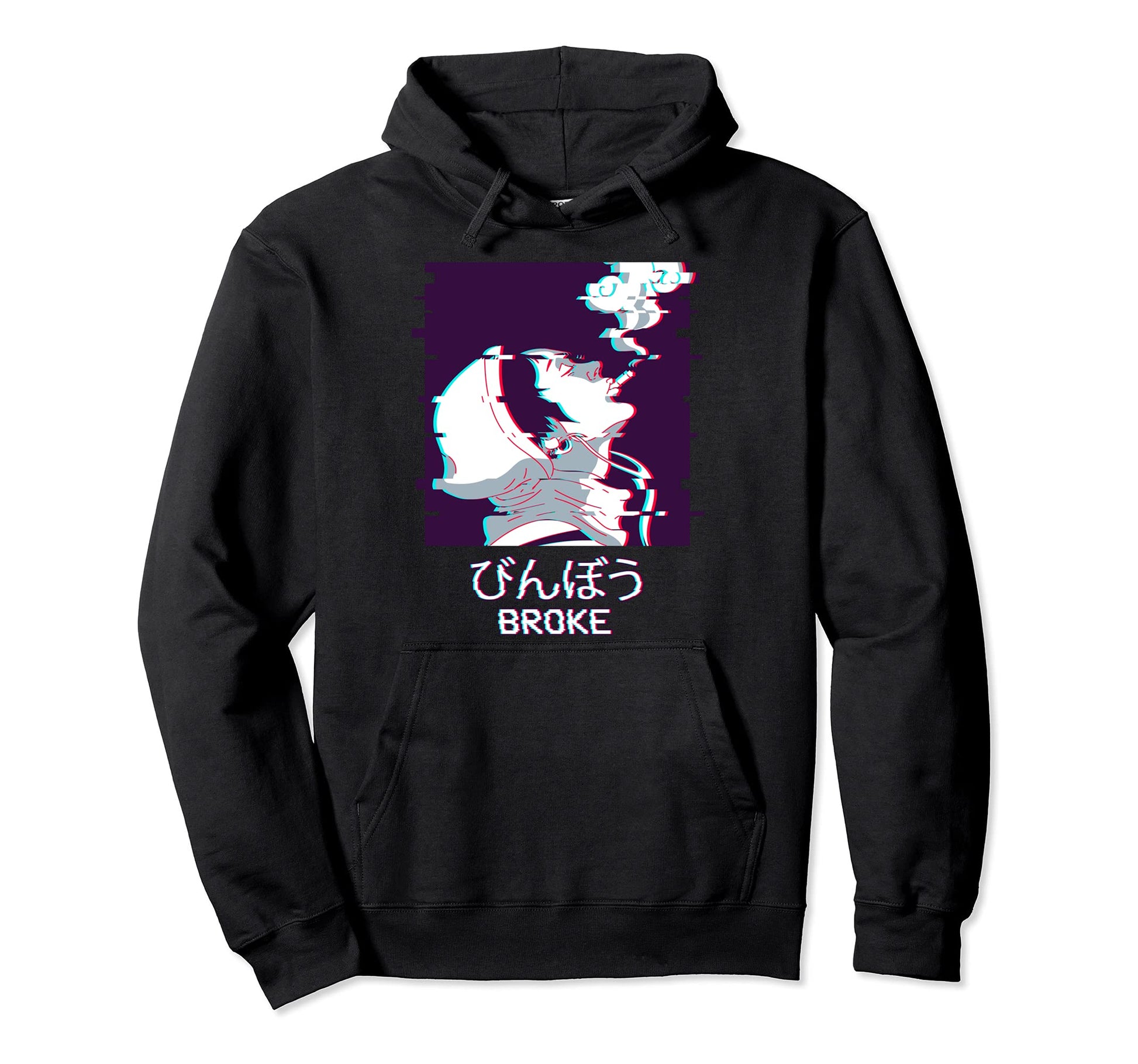 Edgy Sad Anime Vaporwave Aesthetic Hoodie - Aesthetic Graphic for Adults - T-Shirt, Sweatshirt, Hoodie