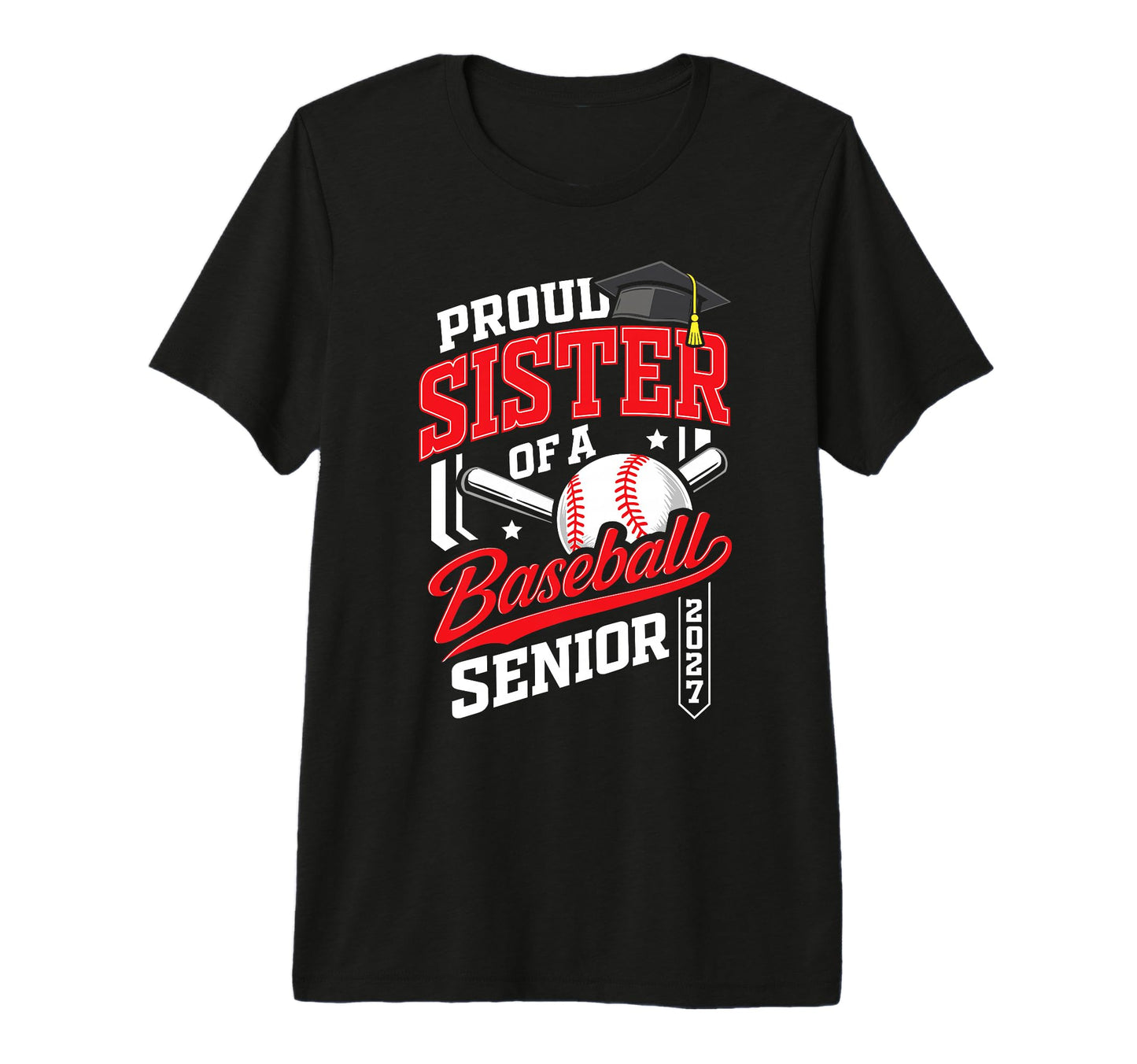 Proud Sister Baseball Senior Class T-Shirt - Minimalist Print Men Women - T-Shirt, Sweatshirt, Hoodie