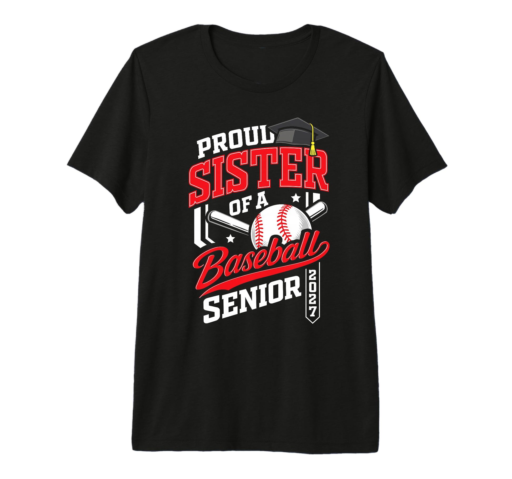 Proud Sister Baseball Senior Class T-Shirt - Minimalist Print Men Women - T-Shirt, Sweatshirt, Hoodie