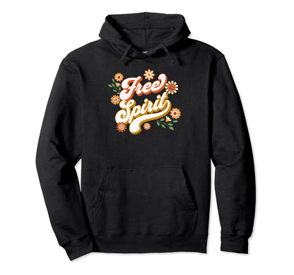 Boho Positive Affirmation Free Spirit Hoodie - Custom Art Print for Adults - T-Shirt, Sweatshirt, Hoodie