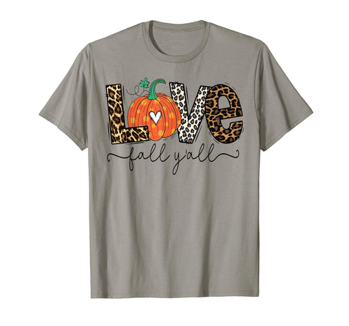Hello Fall Pumpkin Love Fall Yall T-Shirt - Minimalist Print for Adults - T-Shirt, Sweatshirt, Hoodie