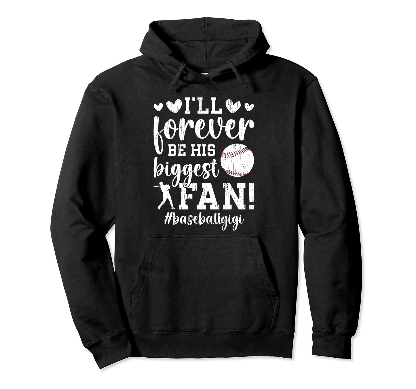 His Biggest Fan Baseball Gigi Baseball Hoodie - Custom Art Print Unisex - T-Shirt, Sweatshirt, Hoodie