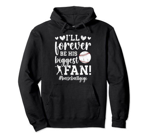 His Biggest Fan Baseball Gigi Baseball Hoodie - Custom Art Print Unisex - T-Shirt, Sweatshirt, Hoodie