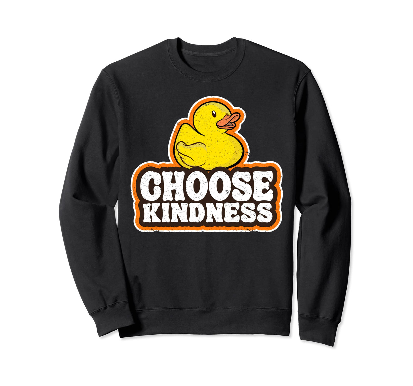 Positive Rubber Duck Rainbow Sweatshirt - Fun Novelty Design for Adults - T-Shirt, Sweatshirt, Hoodie