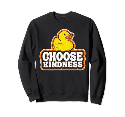 Positive Rubber Duck Rainbow Sweatshirt - Fun Novelty Design for Adults - T-Shirt, Sweatshirt, Hoodie