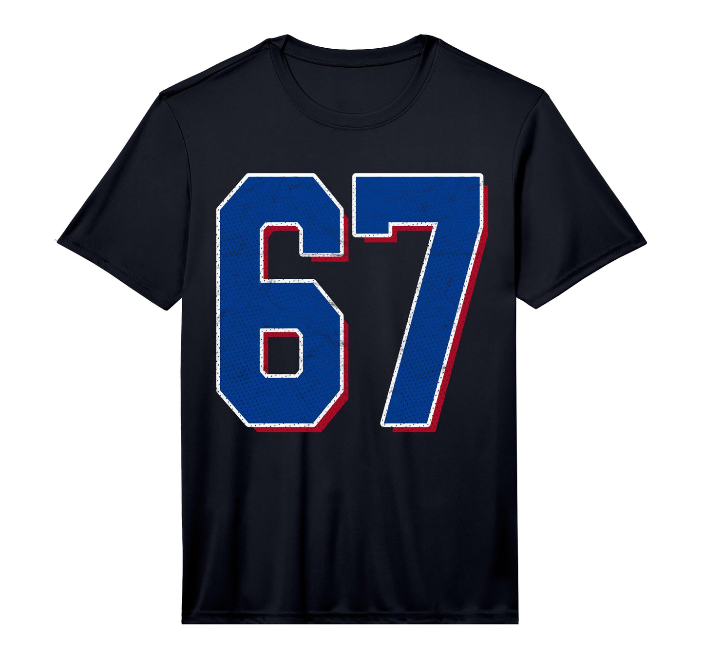 Number 67 Numbered Uniform Sports T-Shirt - Novelty Apparel for Adults - T-Shirt, Sweatshirt, Hoodie