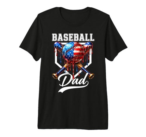 Baseball Dad Drip Fathers Day Daddy T-Shirt - Unique Graphic for Adults - T-Shirt, Sweatshirt, Hoodie