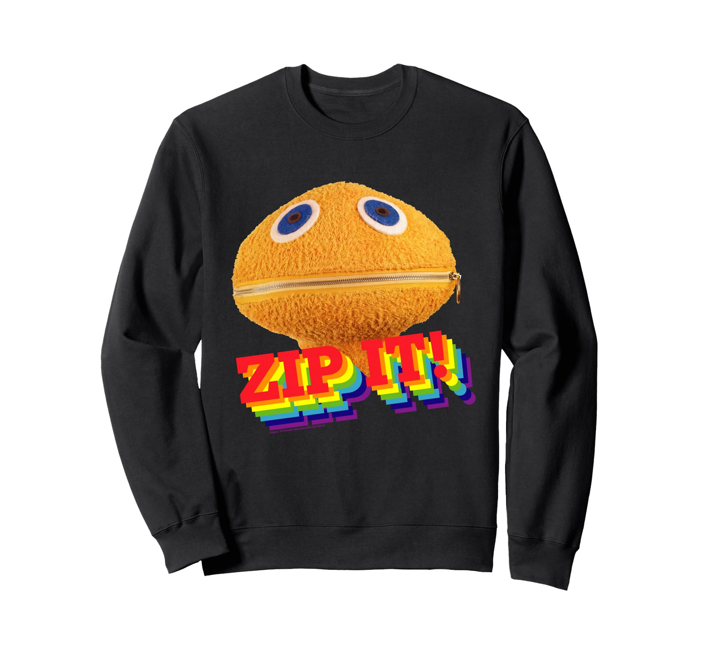Rainbow Zippy Zip It Sweatshirt - Unique Graphic Unisex - T-Shirt, Sweatshirt, Hoodie