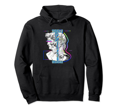 Aesthetic Roman David Greek Statue Hoodie - Minimalist Print for Adults - T-Shirt, Sweatshirt, Hoodie