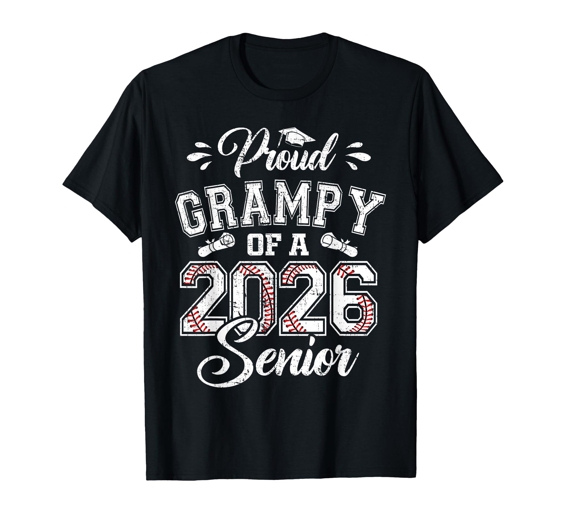 Proud Grampy 2026 Senior Baseball T-Shirt - Aesthetic Graphic Unisex - T-Shirt, Sweatshirt, Hoodie