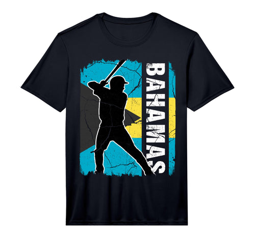 Bahamian Baseball Player Bahamas T-Shirt - Fun Novelty Design for Adults - T-Shirt, Sweatshirt, Hoodie