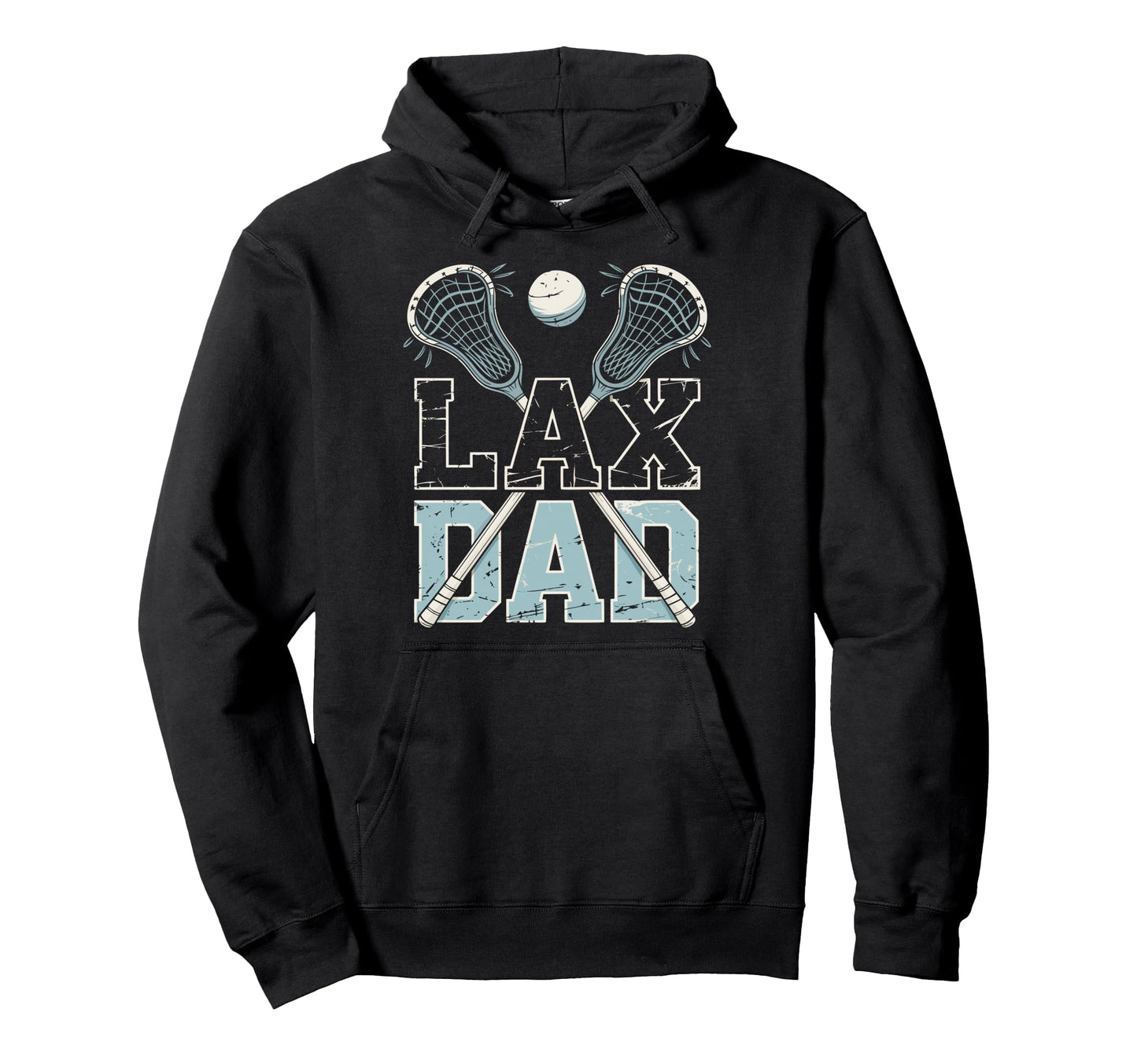 Father Lacrosse Player Lax Dad Hoodie - Novelty Apparel for Adults - T-Shirt, Sweatshirt, Hoodie