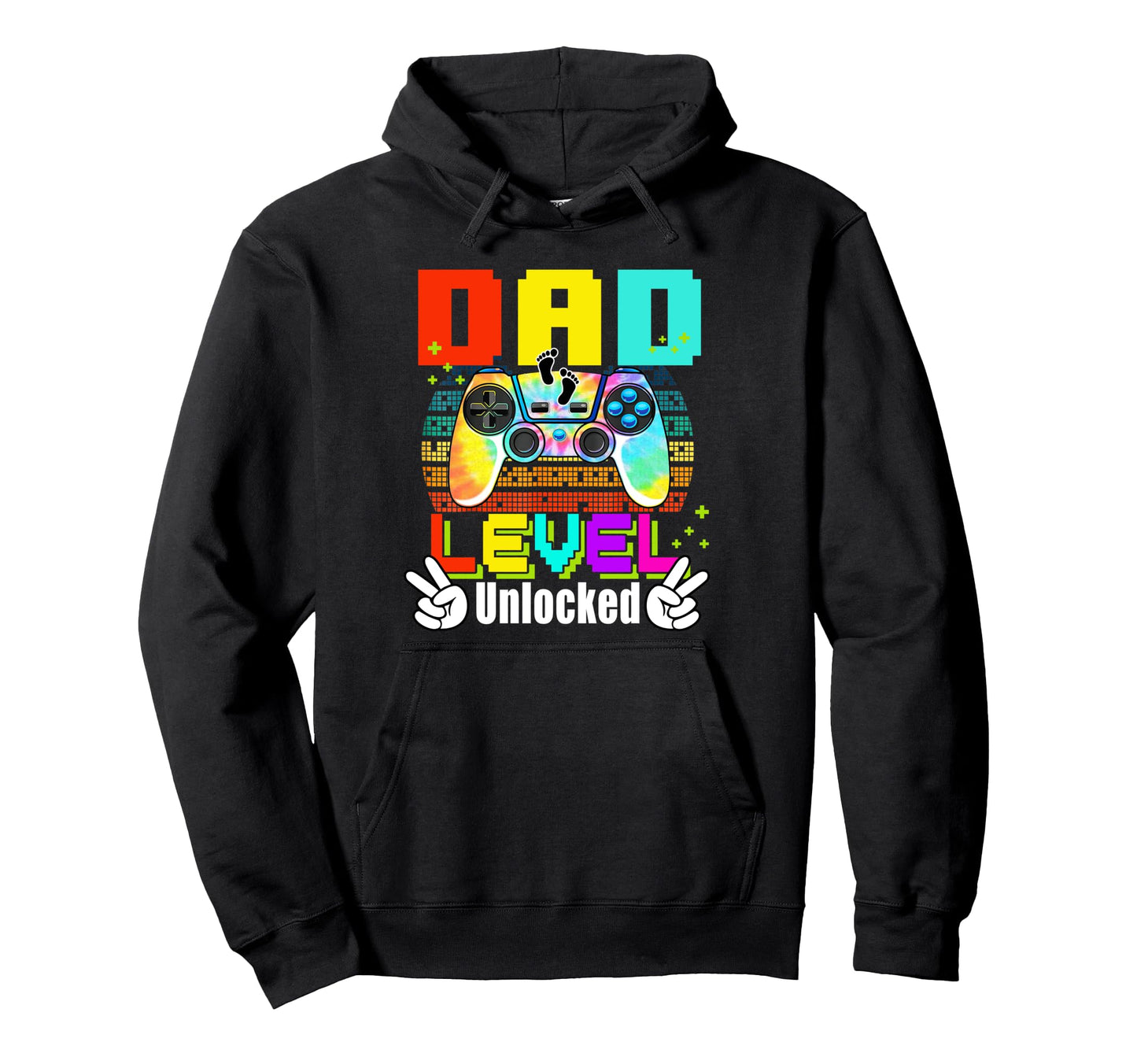 Dad Level Unlocked Leveled Up To Daddy Hoodie - Minimalist Print Unisex - T-Shirt, Sweatshirt, Hoodie