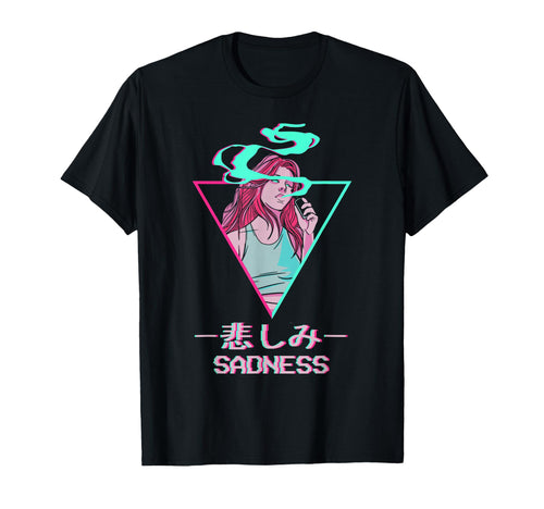 Sadness Japanese Otaku Anime T-Shirt - Novelty Apparel for Adults - T-Shirt, Sweatshirt, Hoodie