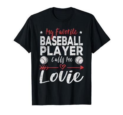 My Favorite Baseball Player Calls Me T-Shirt - Minimalist Print Men Women - T-Shirt, Sweatshirt, Hoodie