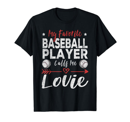 My Favorite Baseball Player Calls Me T-Shirt - Minimalist Print Men Women - T-Shirt, Sweatshirt, Hoodie