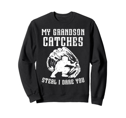 Funny Baseball Catcher Grandpa Sweatshirt - Aesthetic Graphic Men Women - T-Shirt, Sweatshirt, Hoodie