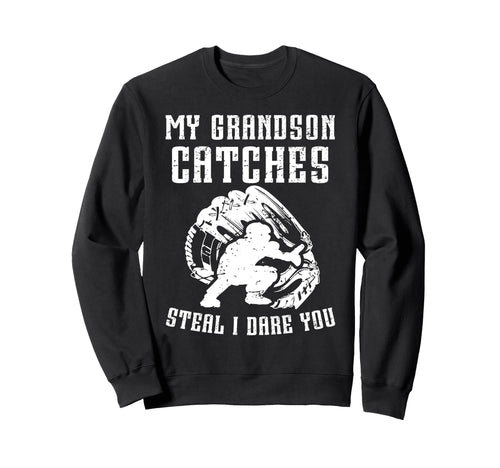 Funny Baseball Catcher Grandpa Sweatshirt - Aesthetic Graphic Men Women - T-Shirt, Sweatshirt, Hoodie