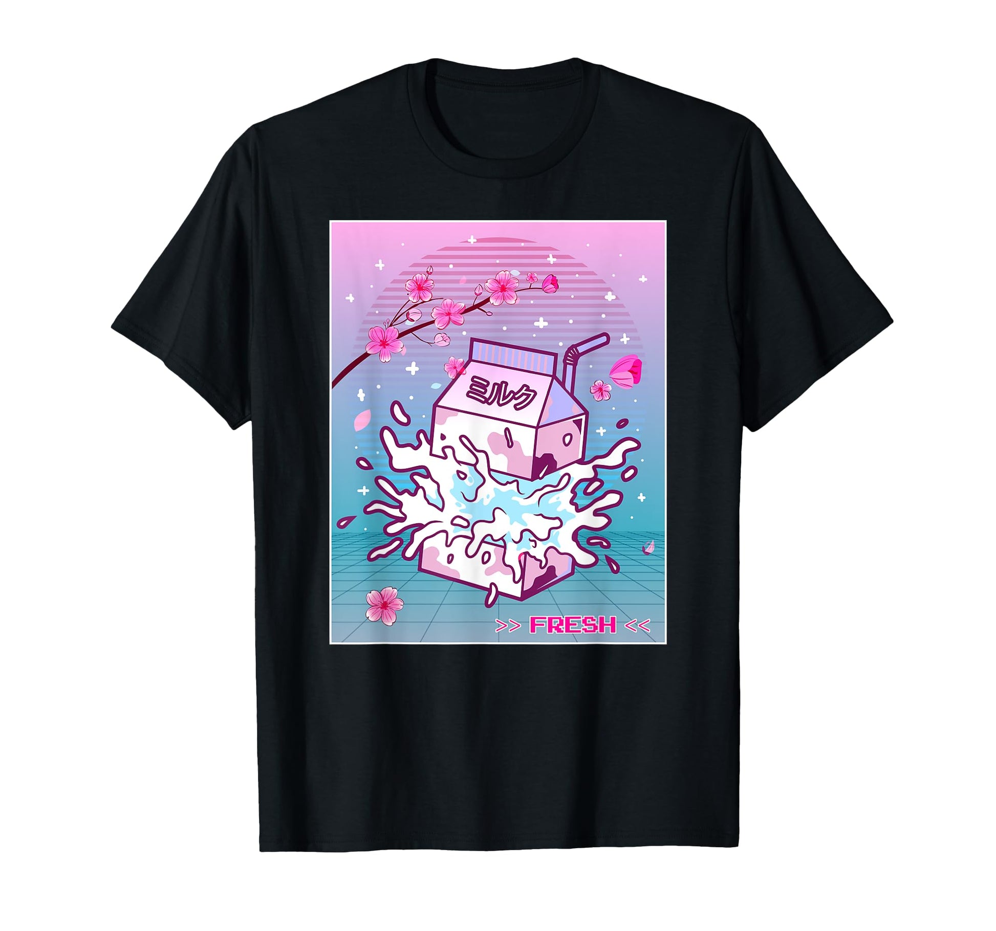 90S Japanese Otaku Vaporwave Cherry T-Shirt - Streetwear Style Unisex - T-Shirt, Sweatshirt, Hoodie