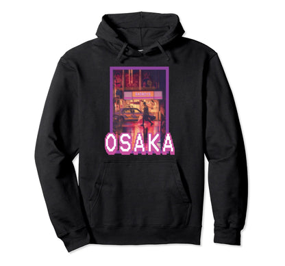 Urban Osaka Retrowave Lo Fi Hoodie - Fun Novelty Design for Adults - T-Shirt, Sweatshirt, Hoodie