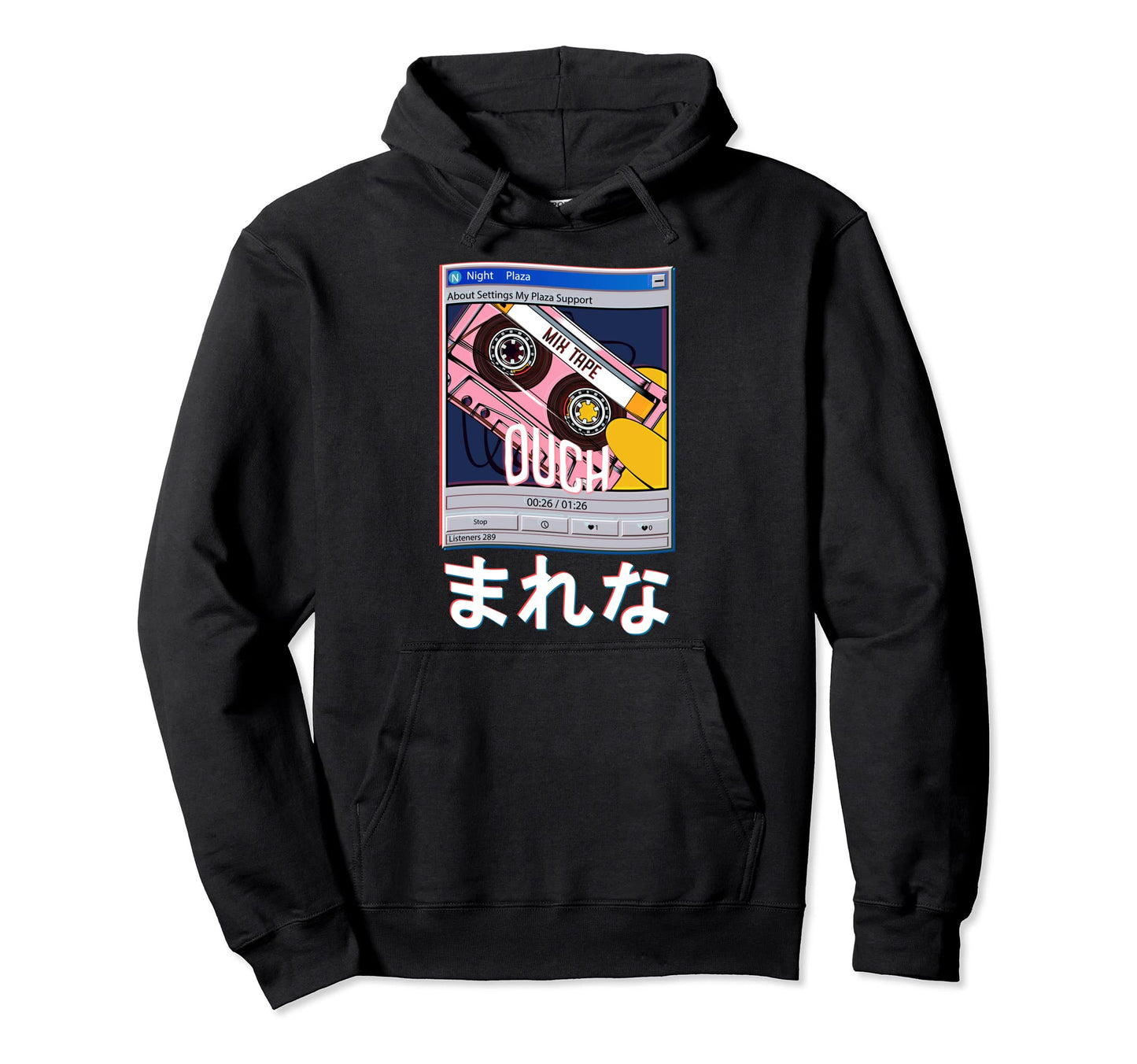 Harajuku Aesthetic Art Vaporwave Hoodie - Fun Novelty Design for Adults - T-Shirt, Sweatshirt, Hoodie