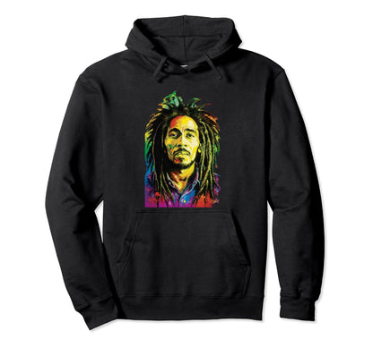 Reggae Music Rastafari Rasta Hoodie - Fun Novelty Design for Adults - T-Shirt, Sweatshirt, Hoodie