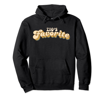 Zios Favorite Rainbow Hoodie - Fun Novelty Design for Adults - T-Shirt, Sweatshirt, Hoodie