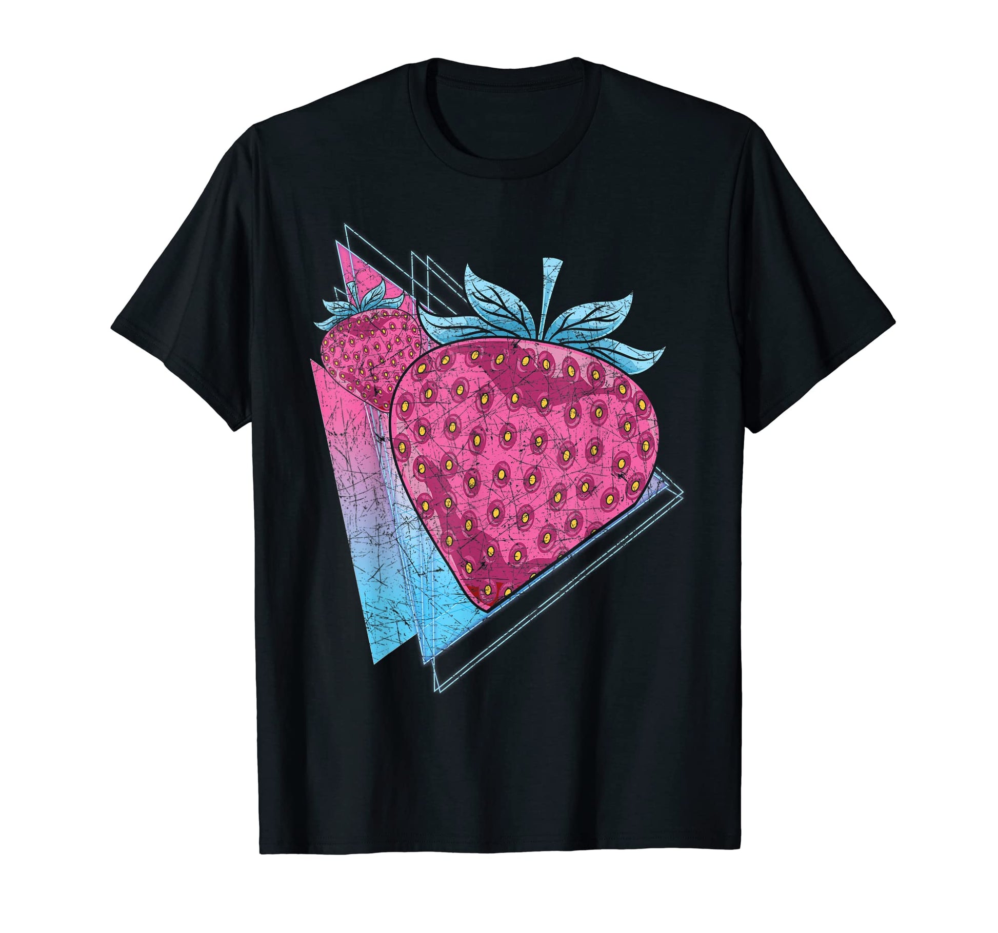 90S Synthwave Aesthetics Red Berry T-Shirt - Custom Art Print for Adults - T-Shirt, Sweatshirt, Hoodie