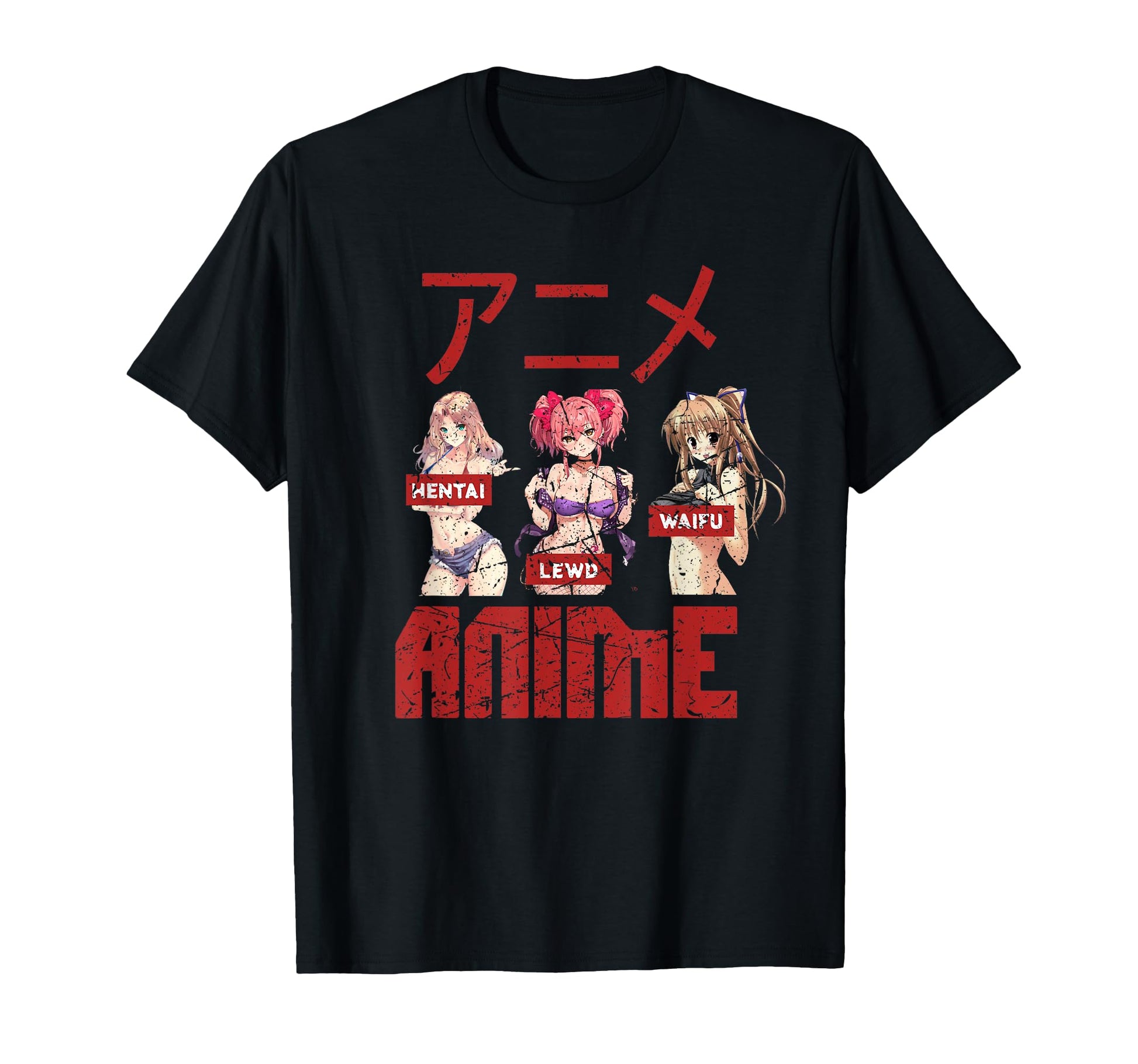 Anime Figures Japanese Aesthetic T-Shirt - Custom Art Print Unisex - T-Shirt, Sweatshirt, Hoodie