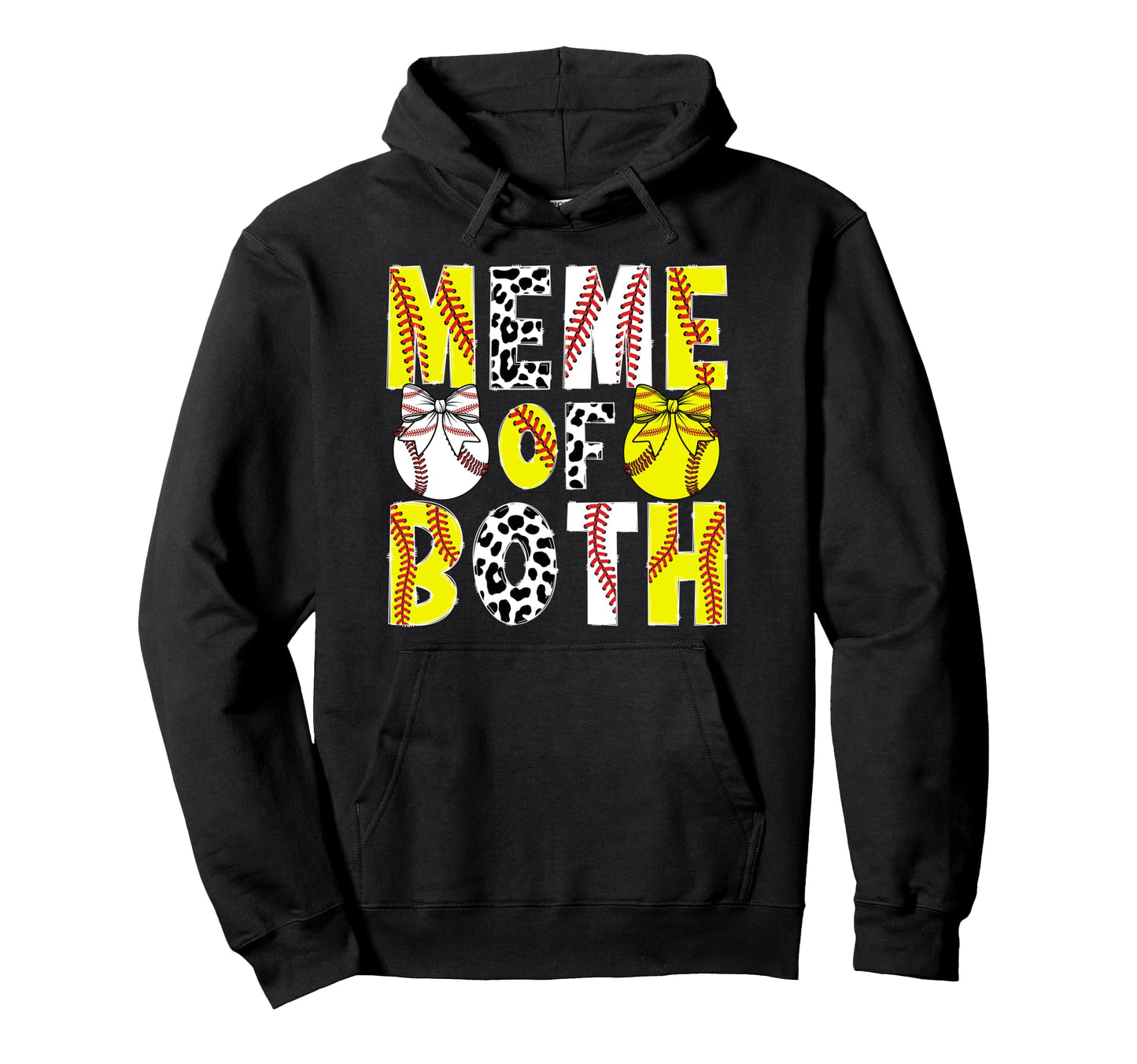Meme Both Proud Softball Baseball Hoodie - Streetwear Style for Adults - T-Shirt, Sweatshirt, Hoodie