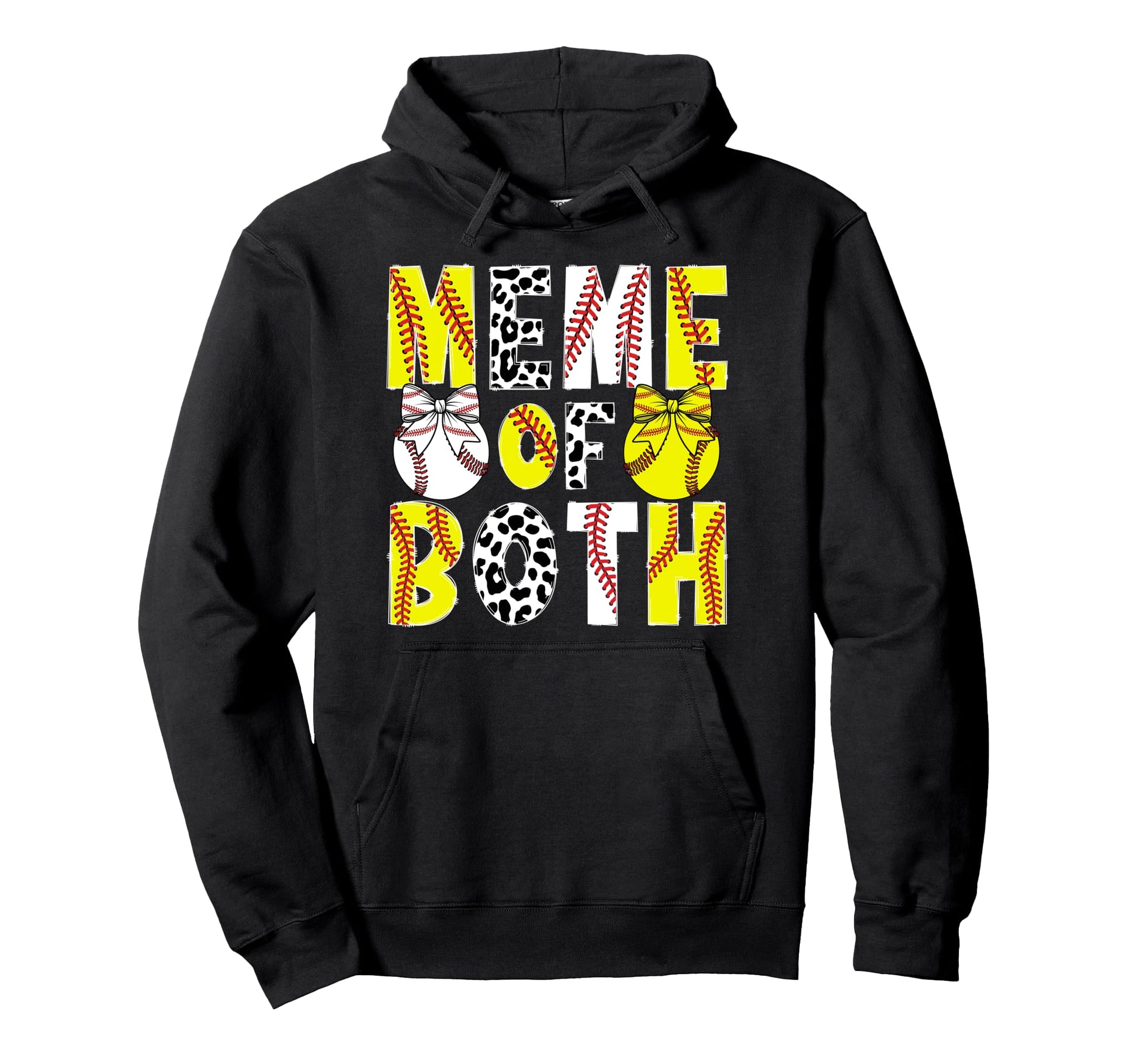 Meme Both Proud Softball Baseball Hoodie - Streetwear Style for Adults - T-Shirt, Sweatshirt, Hoodie