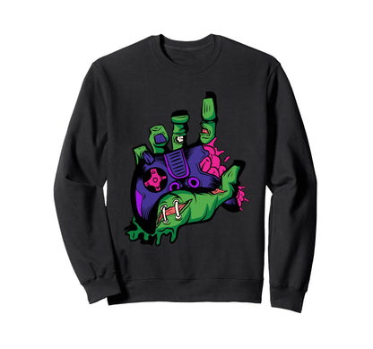 Lets Play Game Game Over Sweatshirt - Aesthetic Graphic for Adults - T-Shirt, Sweatshirt, Hoodie