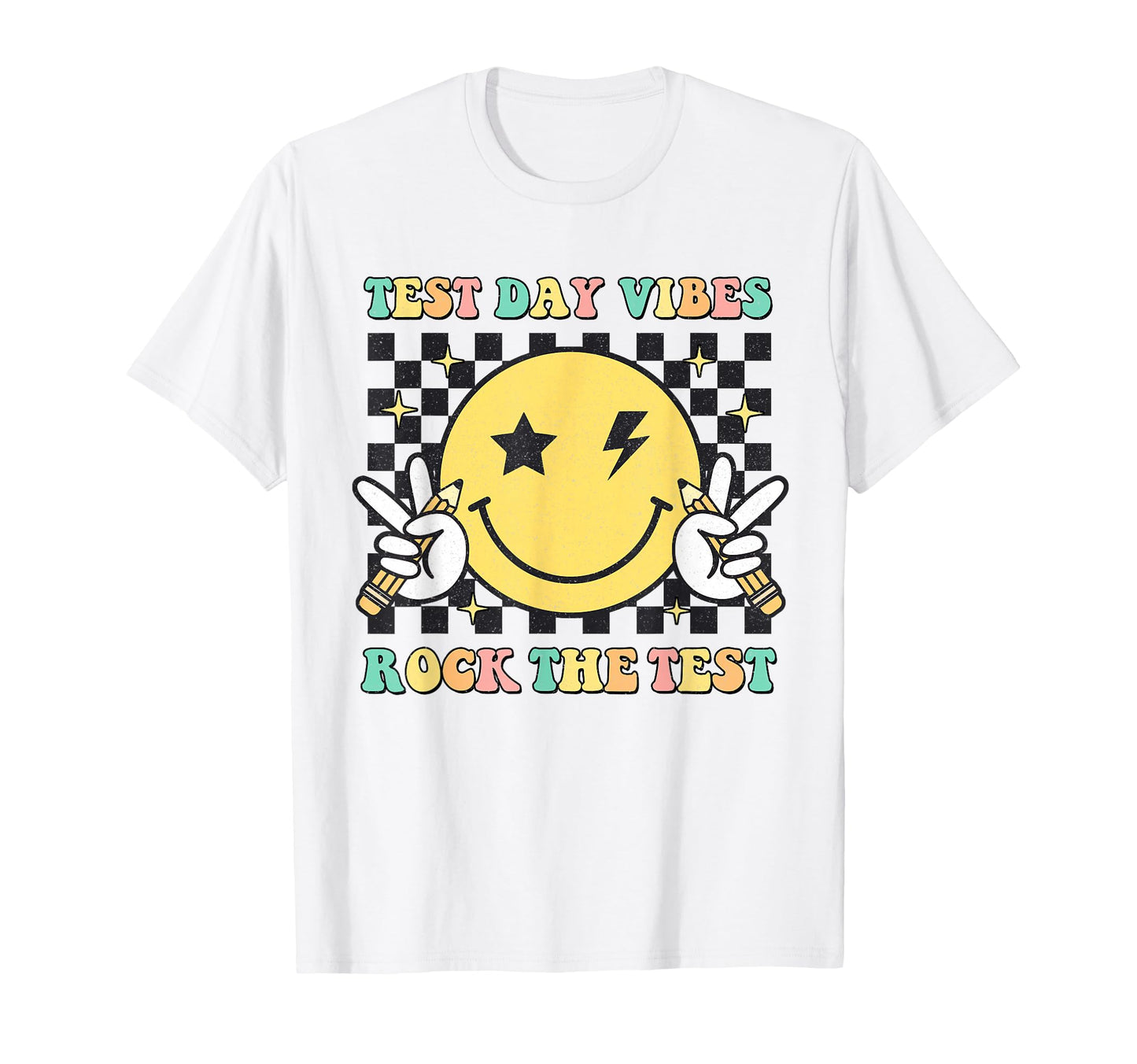 Groovy Motivational Test Day T-Shirt - Casual Everyday Wear for Adults - T-Shirt, Sweatshirt, Hoodie