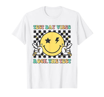 Groovy Motivational Test Day T-Shirt - Casual Everyday Wear for Adults - T-Shirt, Sweatshirt, Hoodie