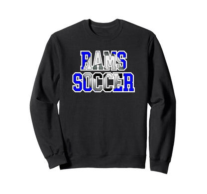 Rams Soccer Mom Game Day Mascot Sweatshirt - Aesthetic Graphic Men Women - T-Shirt, Sweatshirt, Hoodie