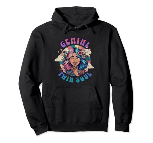 Gemini Twin Soul Hippie Bohemian Hoodie - Casual Everyday Wear Men Women - T-Shirt, Sweatshirt, Hoodie
