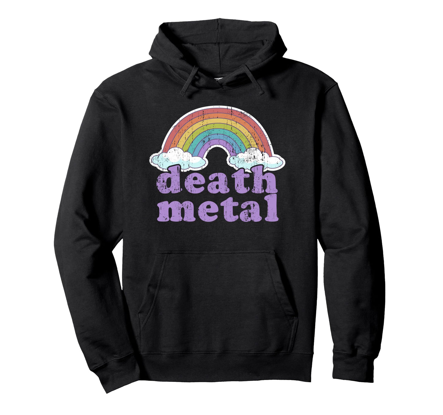 Death Metal Rainbow Funny Love Music Hoodie - Unique Graphic Men Women - T-Shirt, Sweatshirt, Hoodie