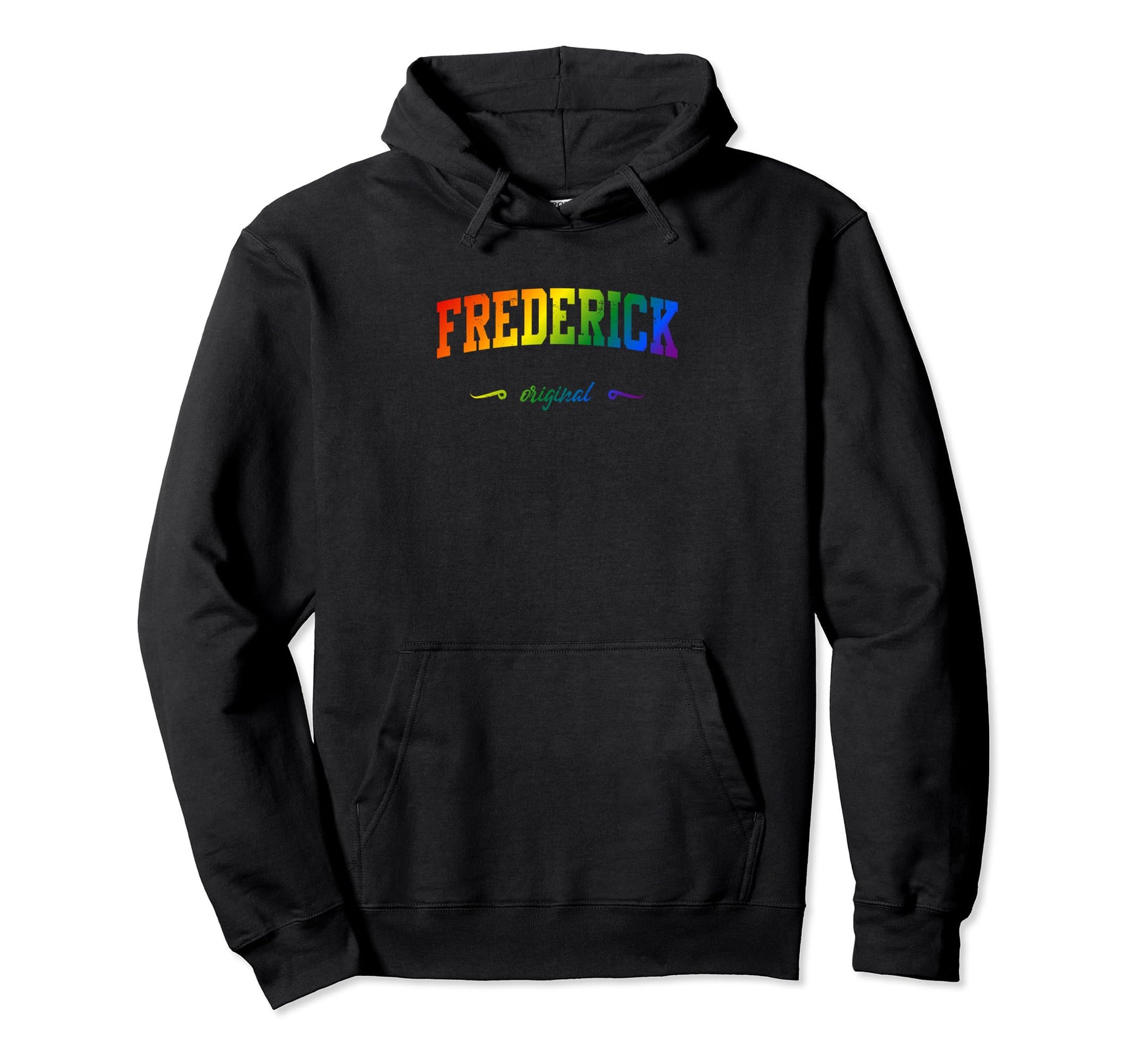 Frederick Maryland Lgbtqai Rainbow Hoodie - Minimalist Print Men Women - T-Shirt, Sweatshirt, Hoodie