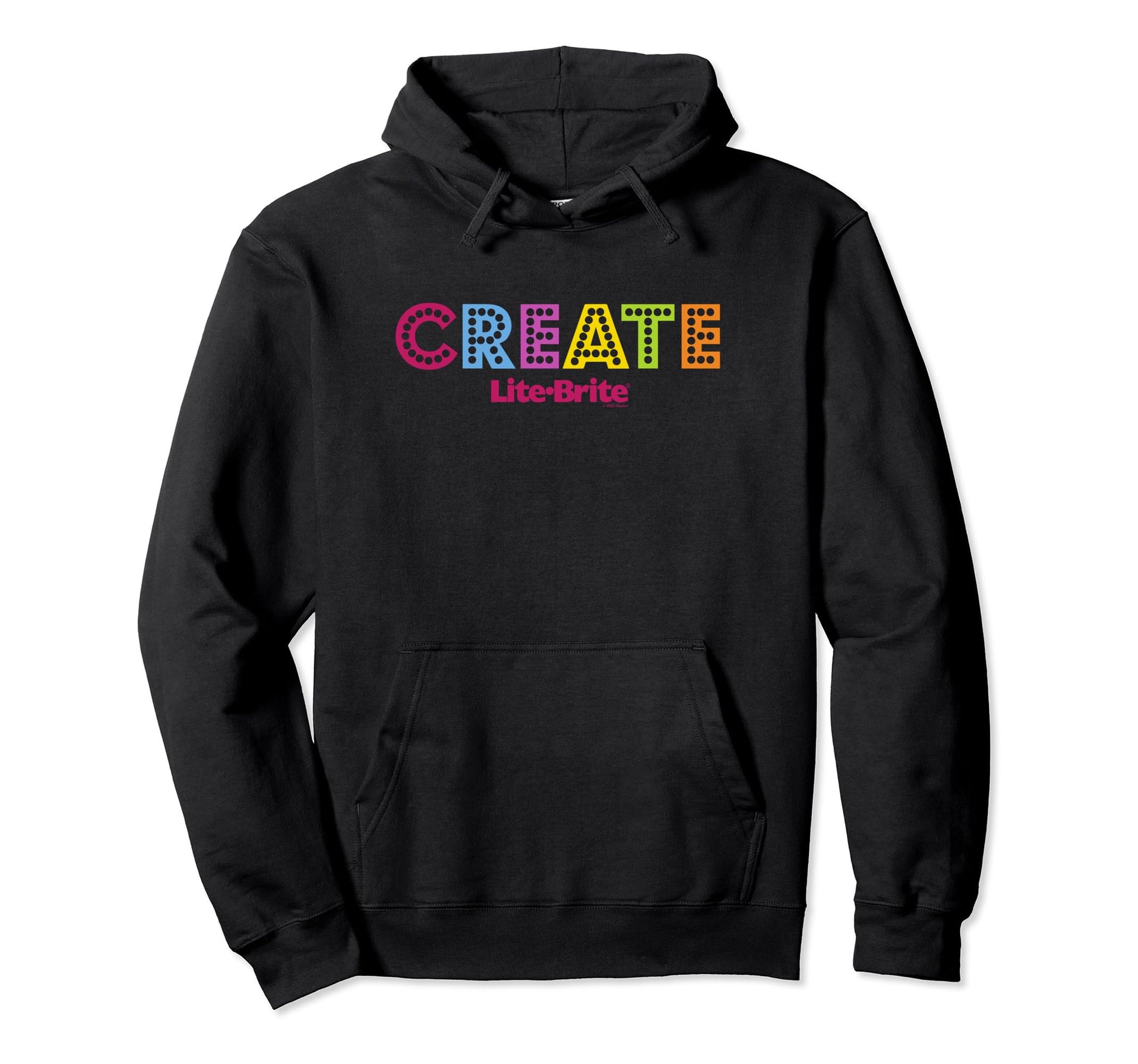 Lite Brite Rainbow Create Block Logo Hoodie - Graphic Print Men Women - T-Shirt, Sweatshirt, Hoodie